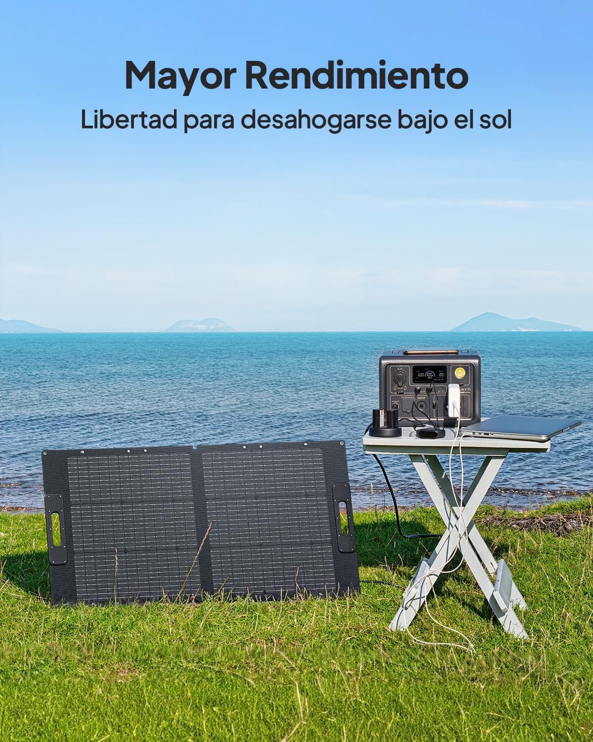 Panneau Solaire BLUETTI 100W Pliable | Compatible AC180 AC200L – Image 7