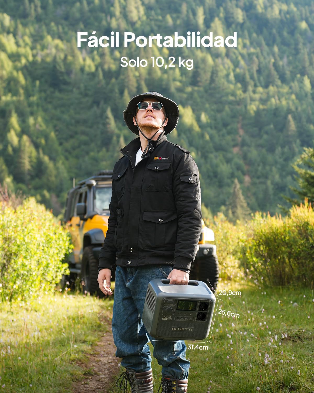 BLUETTI AC70 | Station Électrique Portable 768Wh 1000W – Image 3