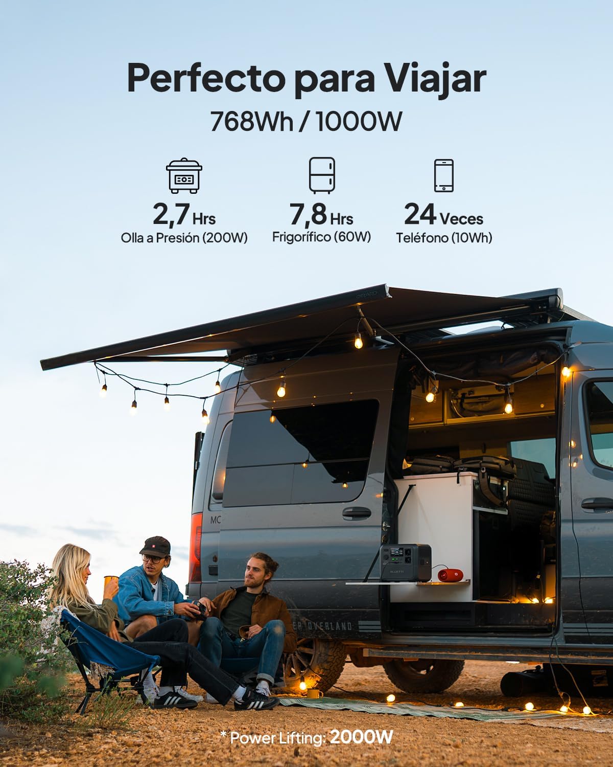 BLUETTI AC70 | Station Électrique Portable 768Wh 1000W – Image 2