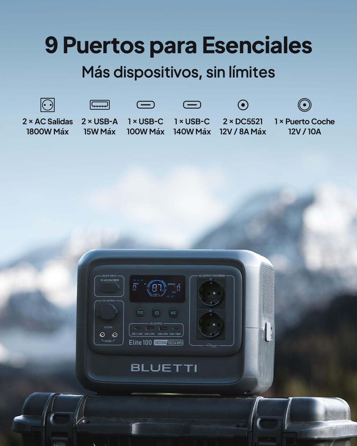 BLUETTI Elite 100 V2 | Station Électrique 1024Wh - 1800W – Image 7
