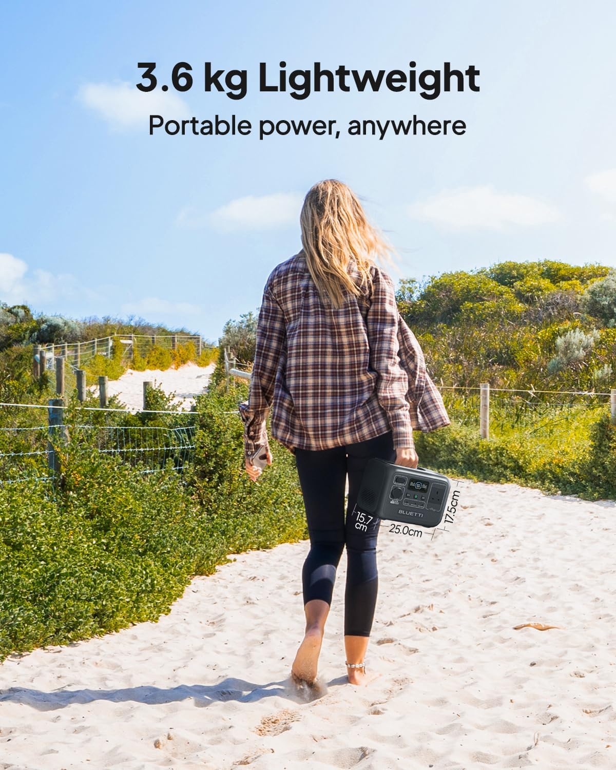 BLUETTI AC2A | Station Électrique Portable 204Wh 300W – Image 3