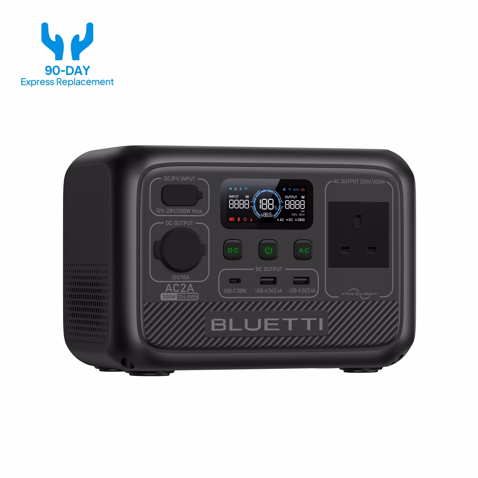 BLUETTI AC2A Portable Power Station 204Wh | Just 3.6 kg – product image 1