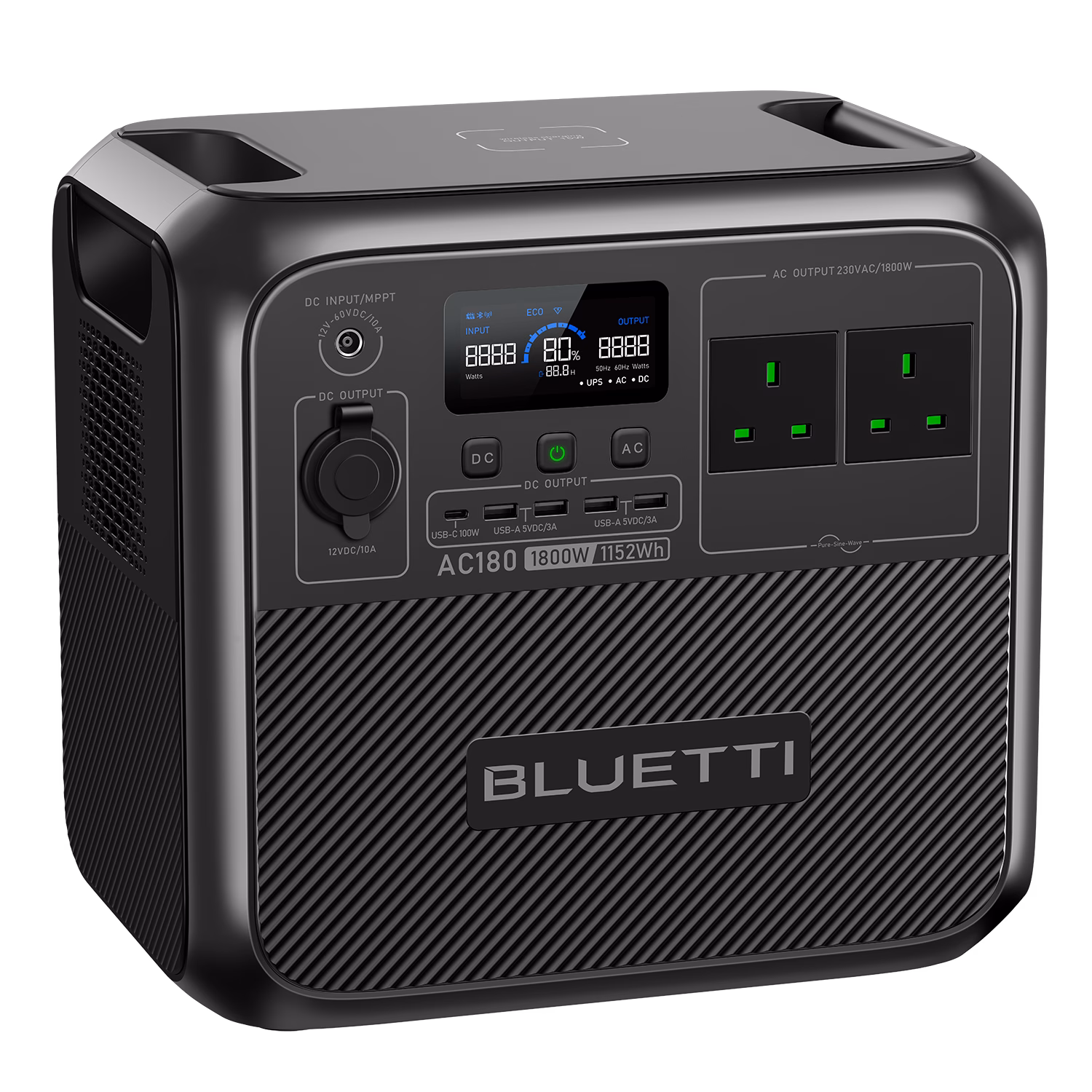 BLUETTI AC180 Portable Power Station 1152Wh | LiFePO4 UK – product image 2