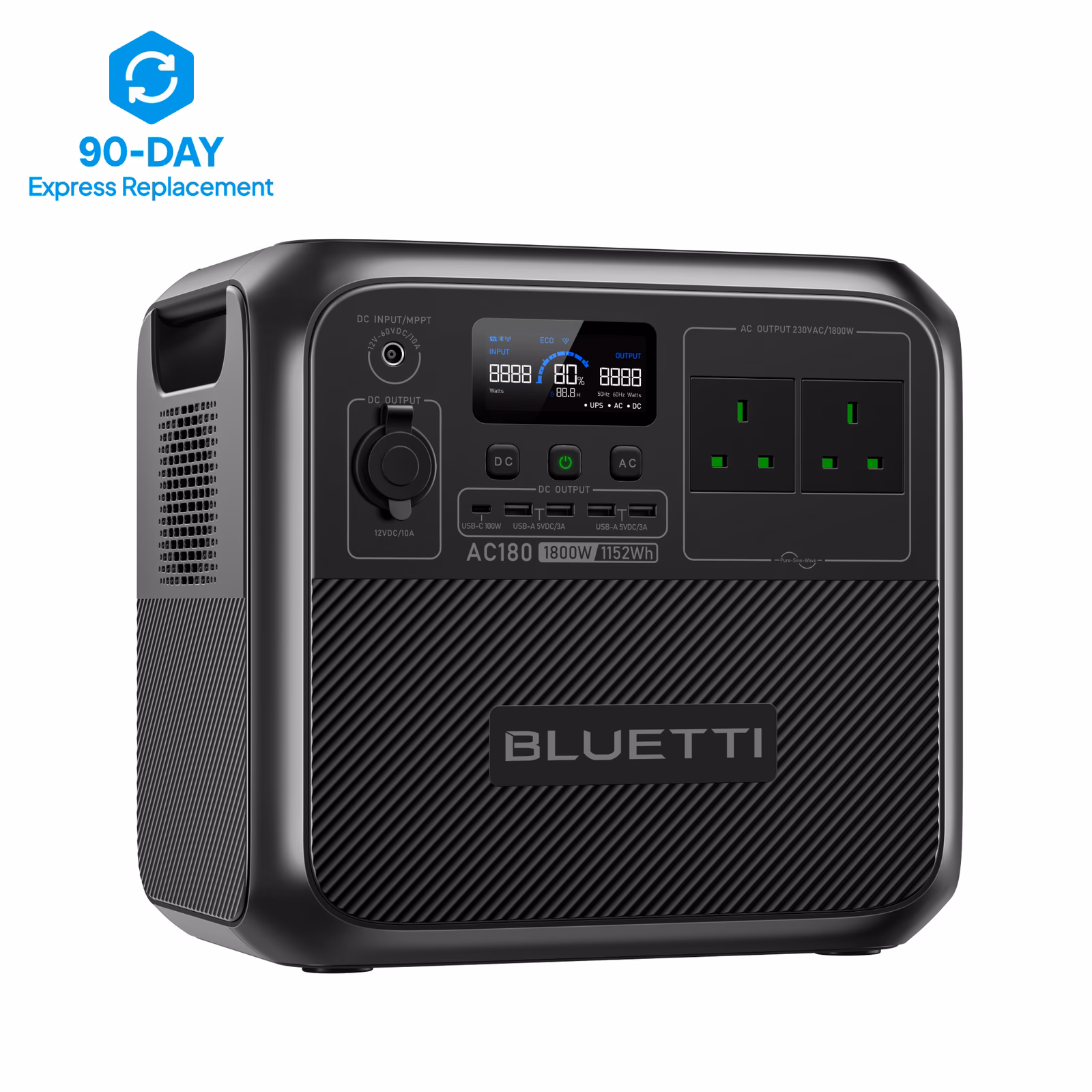 BLUETTI AC180 Portable Power Station 1152Wh | LiFePO4 UK – product image 1