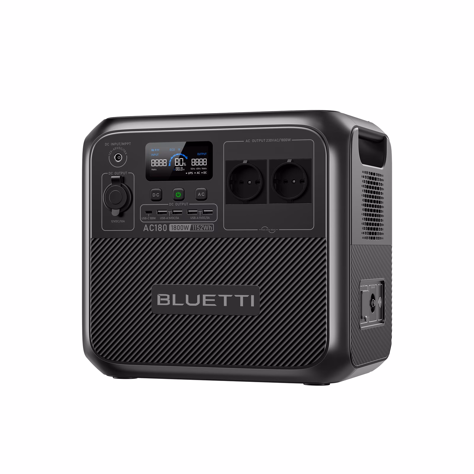 BLUETTI AC180 Powerstation 1152Wh | LiFePO4 3500+ Cycli – productafbeelding 2