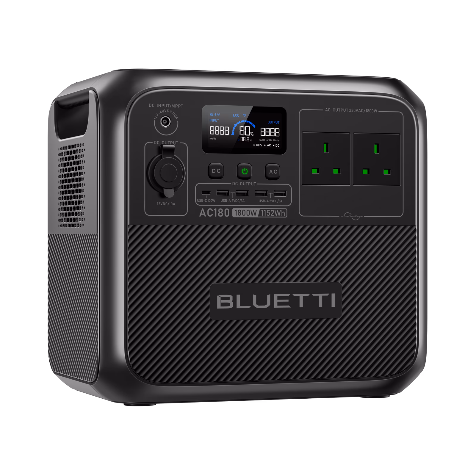 BLUETTI AC180 Portable Power Station 1152Wh | LiFePO4 UK – product image 3
