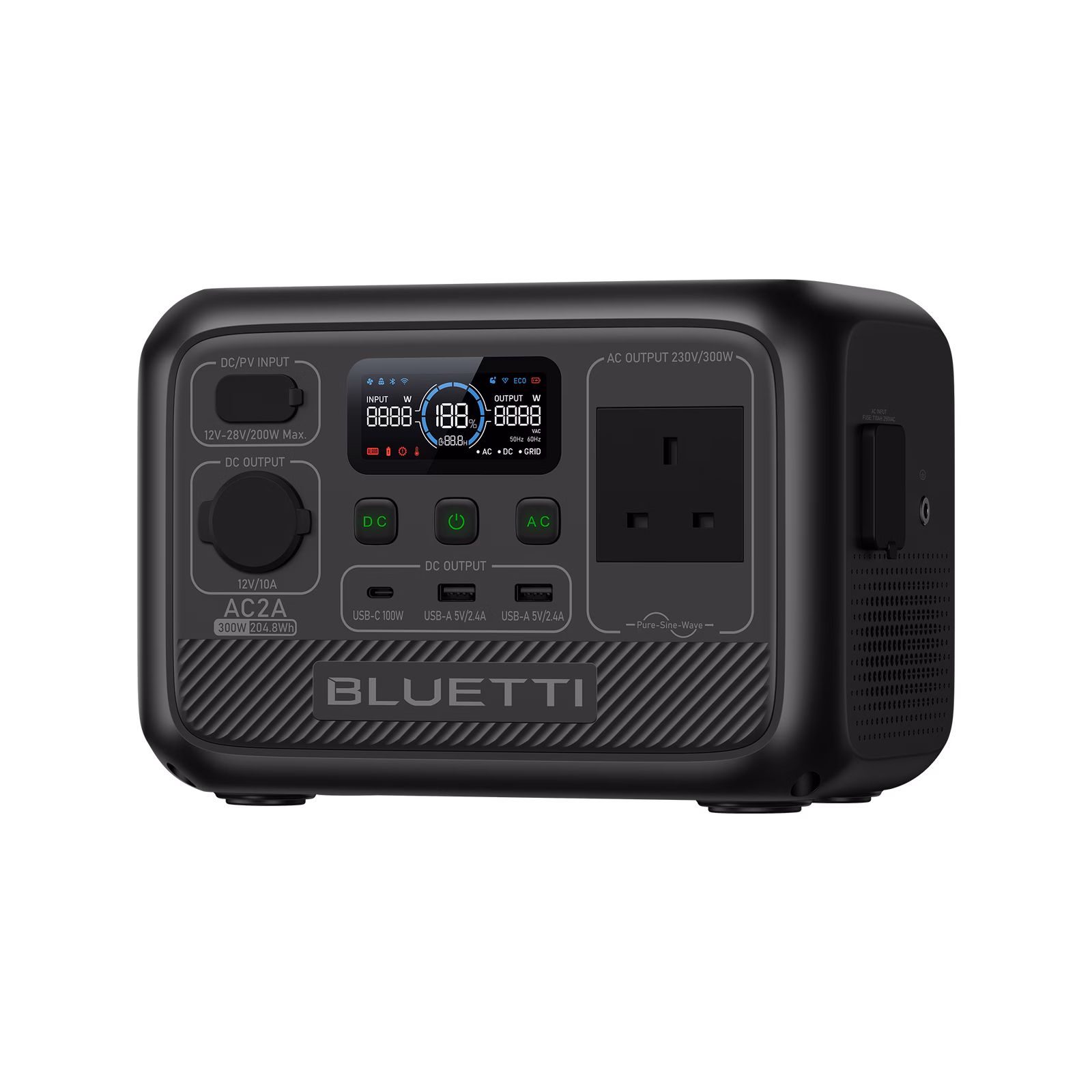 BLUETTI AC2A Portable Power Station 204Wh | Just 3.6 kg – product image 2