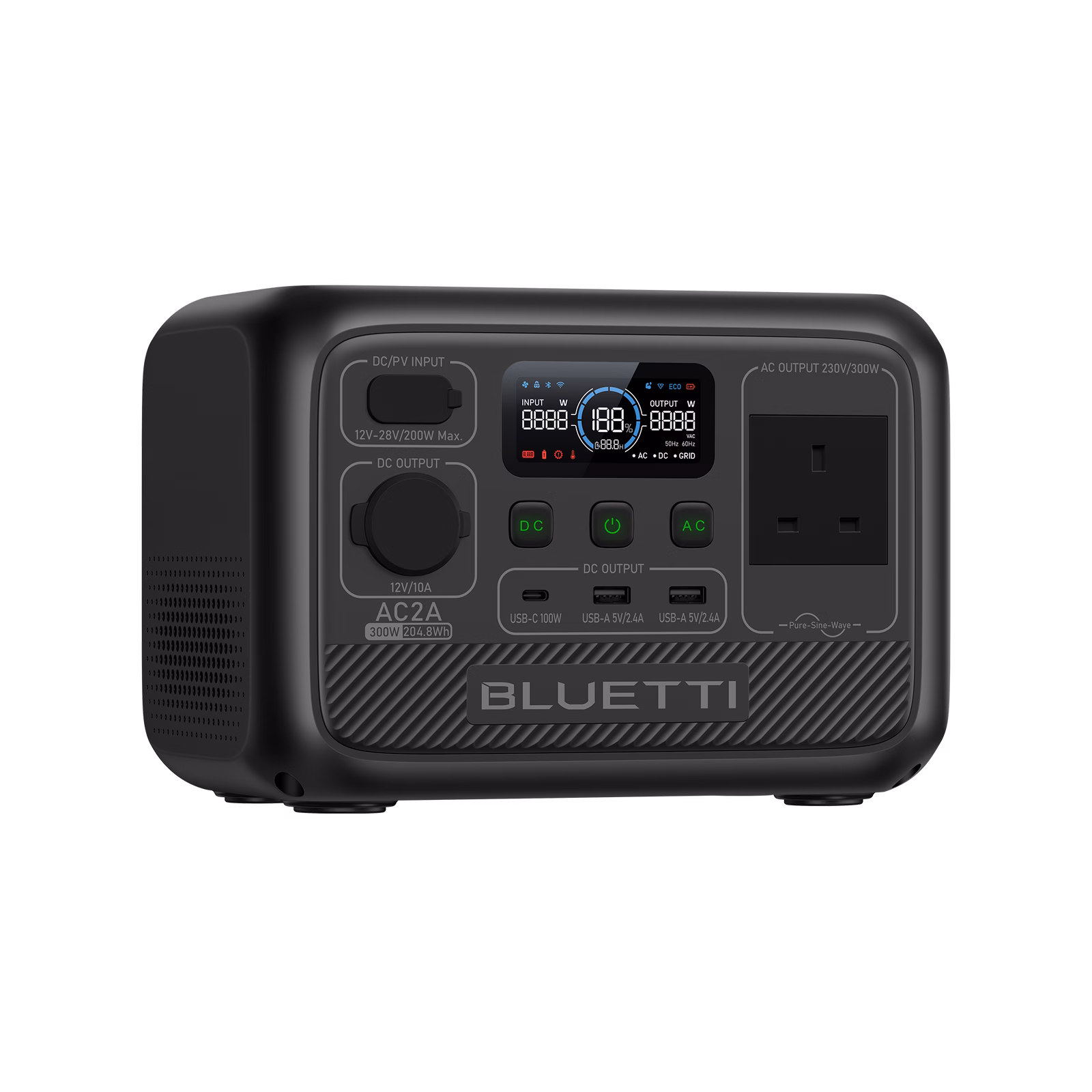 BLUETTI AC2A Portable Power Station 204Wh | Just 3.6 kg – product image 3